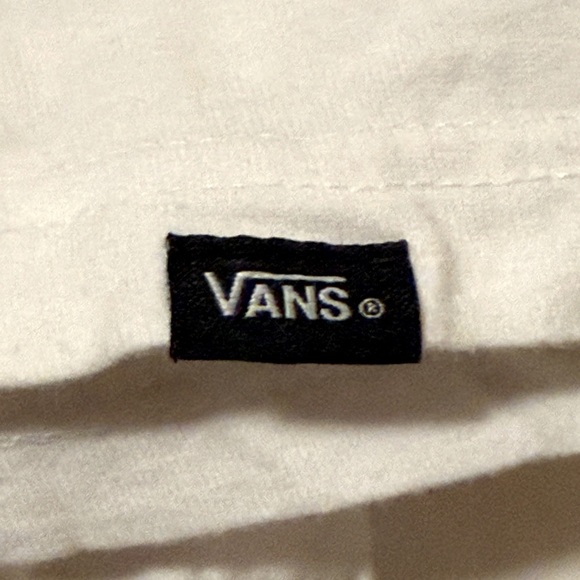 Unisex Classic White Vans Short Sleeve Graphic Tee Shirt Sz Large - Picture 2 of 3